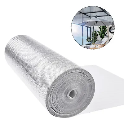 Reflective Foam Aluminum Foil Sheet Roll Insulation Heat Thermal Shield Rolls • £6.95