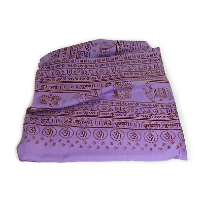 Meditation Yoga Prayer Shawl - Maha Mantra - Purple Large • $28.48