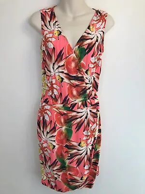 And Other Stories Womens Wrap Dress Size 10 Floral Print Sleeveless  Pockets • $35