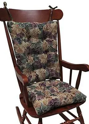 $38.19 • Buy Klear Vu The Gripper Non-Slip Cabernet Tapestry Jumbo Rocking Chair Cushions