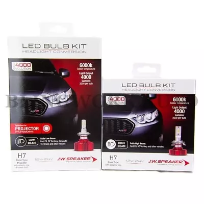JW Speaker LED H7 LOW HI BEAM Headlight Kit For Ford Falcon FG MK2 Territory SZ • $399.99