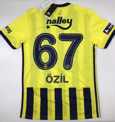 Fenerbahce Home Yellow Jersey 2020/2021 Adidas Ozil # 67 S-M-L-XL New With Tags • $85