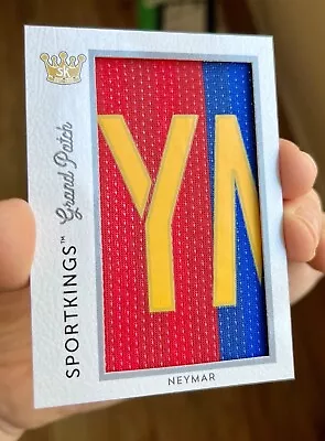 2020 Sportkings NEYMAR JR Jumbo Letter Patch 1/1~Rare Match Worn Barcelona Jsy • $295