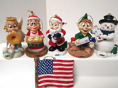 MARATHON Oil CHRISTMAS Ornaments Set Of 6 W/TAGS • $10