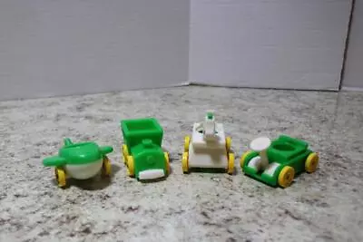 Vintage Fisher Price Little People Little Riders GREEN Horse Car Plane & Train • $14.95