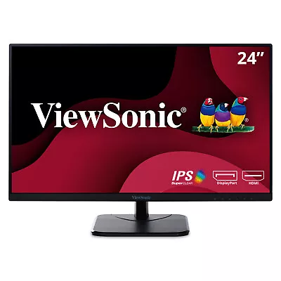 ViewSonic IPS Monitor VA2456-MHD 24  1080p 100Hz With HDMI DP And VGA • $119.99