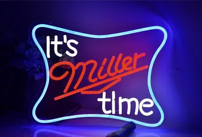 It's Miller Time LED Light Sign 16 X11”  Eco Friendly In Stock • $89