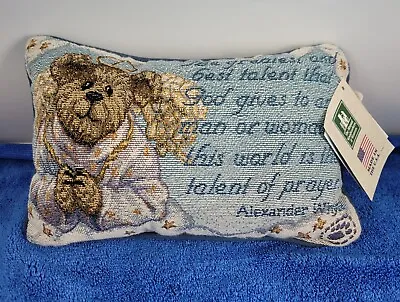 Manual Woodworkers & Weavers Tapestry Boyds Bear Collection Word Accent Pillow  • $16.99