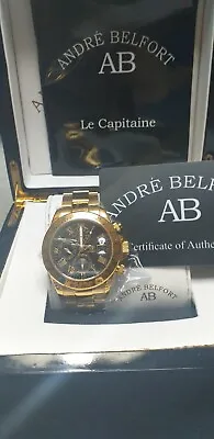 £733.62 • Buy Watch Luxury André Belfort Models  The Capitaine Gold/Black 