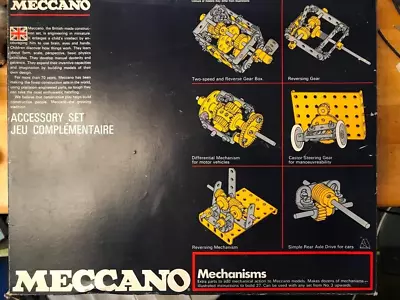 £50 • Buy Meccano Mechanisms Set 1975 In Original Box With Manual