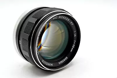 Minolta 55mm Or 58mm F/1.4 F/1.7 F/1.8 F/1.9 F/2.0 Rokkor-PF H&V MD Lens • $112.28