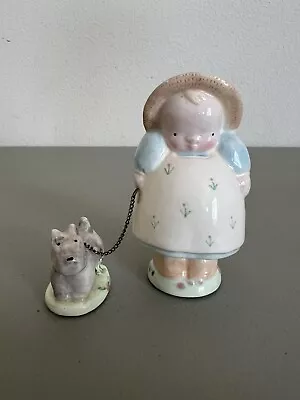 Michel & Company Figurines Girl With Dog • $28.99