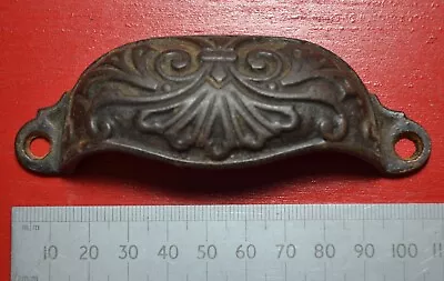 Letterpress Typecase Vintage Cast Metal Handels. Floral Design. 112mm Long Max. • £12