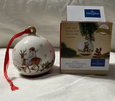 Villeroy Boch Annual Christmas Limited Edition 2020 Porcelain Ball Ornament • $29.99