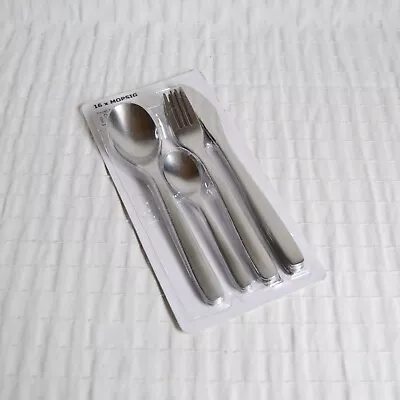 IKEA Cutlery Set 16 Piece Stainless Steel Kitchen MOPSIG New Unused • £7