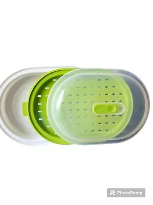 Good Cook | BPA-Free Plastic Microwave Vegetable And Fish Steamer | Green • $12