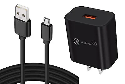 18W FAST HOME CHARGER 6FT LONG MICRO USB CABLE CORD USB WALL ADAPTER For PHONES • $15.66