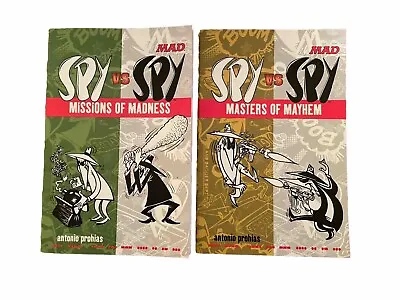 MAD Spy VS Spy Lot Of 2. Missions Of Madness + Masters Of Mayhem Paper Back PB • $30