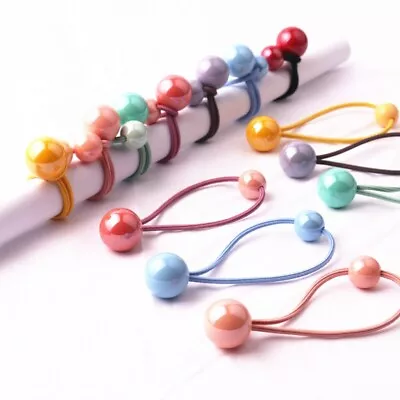 2pcs Round Ball Hair Ties With Balls Girls Hair Accessories  Girls • £2.96