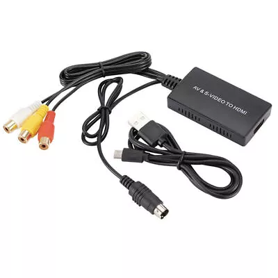 S-Video To HDMI Converter AV To HDMI Adapter RCA Converter Support 10 LOVE • £18.22