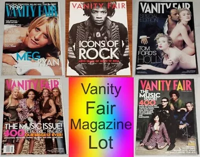 5 VANITY FAIR MAGAZINE LOT Music Rock Hall Of Fame Issues 1999-2006 • $34.99