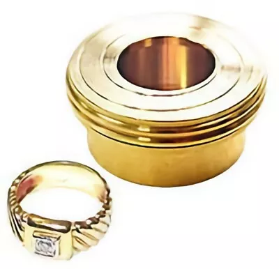£15.99 • Buy Coin Safe Magic Trick~Brass Puzzle For Coins~Rings~Unable To Open By Spectator