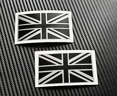 Union Jack Flag GB Great Britain Stickers Decals Car Wall Black Silver + Colours • £3.75