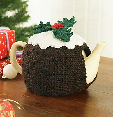 £1.99 • Buy Crochet Patterns - Christmas Pudding Tea Cosy C117