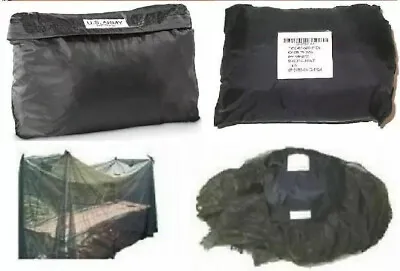 Us Military Army Skeeta-tent Insect Net Mosquito No Seeum Mesh Cot Cover Vgc • $16.90