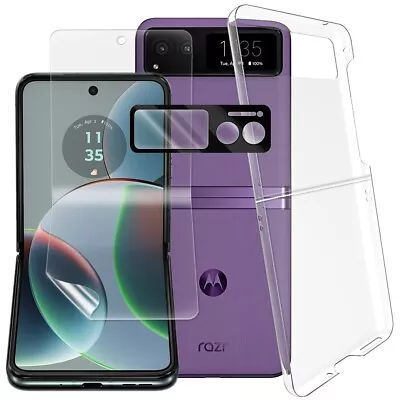 Durable Soft Screen Protector Film Camera Lens PC Cover For Motorola Razr 2023 • $31.27