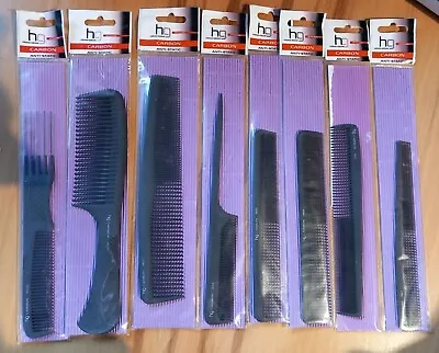 Hg Head-gear Carbon Anti-static Comb  - Various Styles - Brand New • £3.99