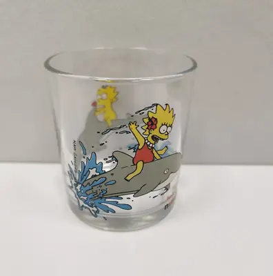 £6.49 • Buy The Simpsons - Lisa & Maggie  - Small  Glass ( Nutella)  - 2000 - Approx 8cm