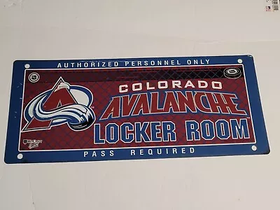 NHL Colorado Avalanche Locker Room Sign 19  X 8.25  • $13.11