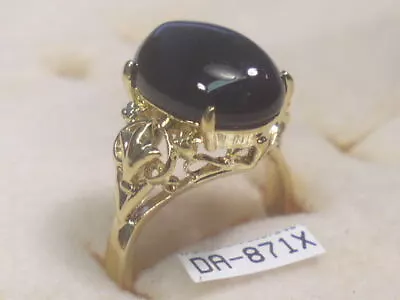 ****  4 .. Rings Onyx Designer Vintage Gemstone Semi-precious Wholesale Lot 871 • $13.95