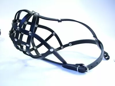 £20.99 • Buy  Leather Dog Muzzle For Boxer And Other Dogs With Short Snout