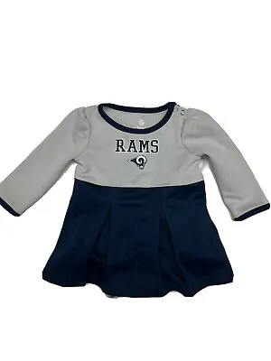 $7.99 • Buy Los Angeles Rams NFL Infant Cheerleader Outfit Long Sleeve 12 Month