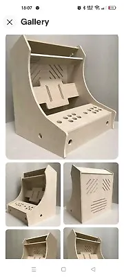 £71 • Buy 22  Standard Arcade Bartop Flat Pack Cabinet Kit. Back Has Door. With Perspex