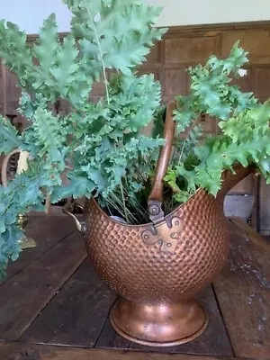 Copper And Brass Coal Scuttle Bucket • £45