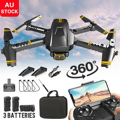 $44.88 • Buy 5G 4K  Drone With HD Camera Drones WiFi FPV Selfie RC Quadcopter 3 Battery