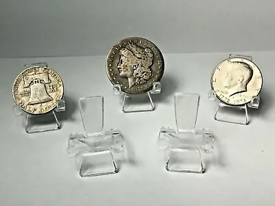 Display Stand -(Pack Of 5)- Pocket Watch Mineral Geode Fossil Coins Seashell Gem • $2.99