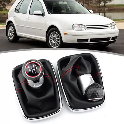  5/6 Speed Gear Shift Knob Lever Boot Parts For VW Jetta Golf4 IV MK4 GTI R32  • $17.66