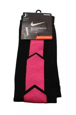 Nike Elite Match Fit Soccer Over-the-Calf Socks Black/Pink Size L 8-12 Men's • $34.99