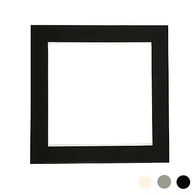 £4.99 • Buy Picture Mount For 8 X 8  3D Box Picture Frame Photo Size 6 X 6  Black