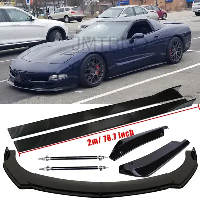 For Chevrolet Corvette C5 Front Bumper Spoiler Splitter / Side Skirt / Rear Lip • $169.35