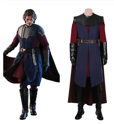 The Clone Wars -Anakin Skywalkeri Cosplay Costume Coat Cloak Uniform Outfits • £103.20