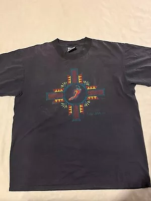 VTG Oneida T Shirt L Dark Gray Aztec Design Single Stitch New Mexico • $16.90