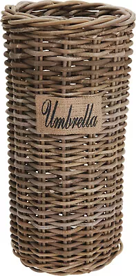 Woven Kubu Umbrella Holder Storage Stand Rack Basket Home Office • £28.99