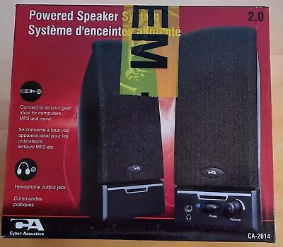 Cyber Acoustics CA-2014 Powered Computer Speakers • $10.99