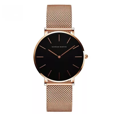 36mm Women Watch Japan Quartz Movement Rose Gold  Minimalist Ladies Watches • $24.29