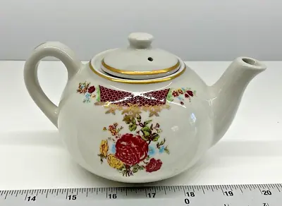 Vintage Small Mayer China Co. Beaver Falls PA #384 Floral Teapot With Lid • $14